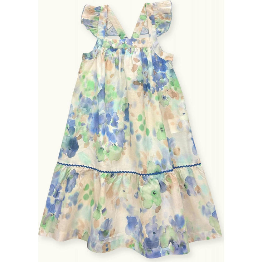 Dress Sally Blue Frozen Flowers, Florals