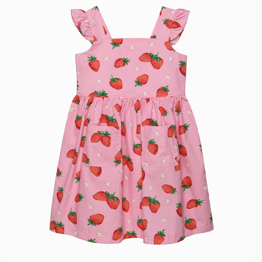 Adelina Summer Dress in Strawberry