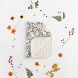 Cotton Muslin Burp Cloth 2 Pack - Pressed Petals