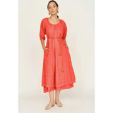 Seville Long Dress, Red