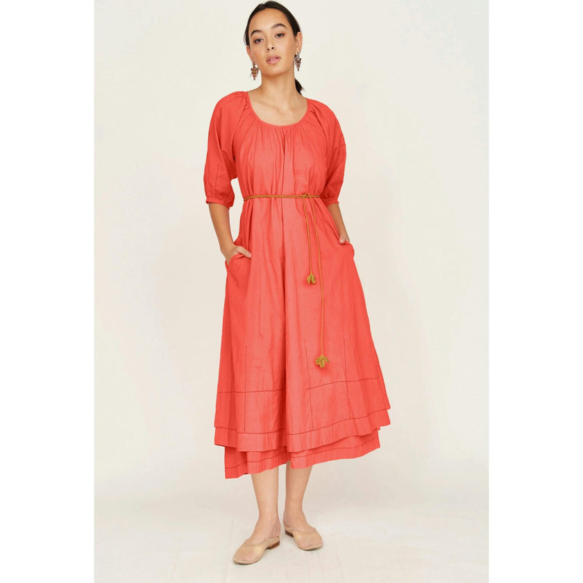 Seville Dress in Lobster