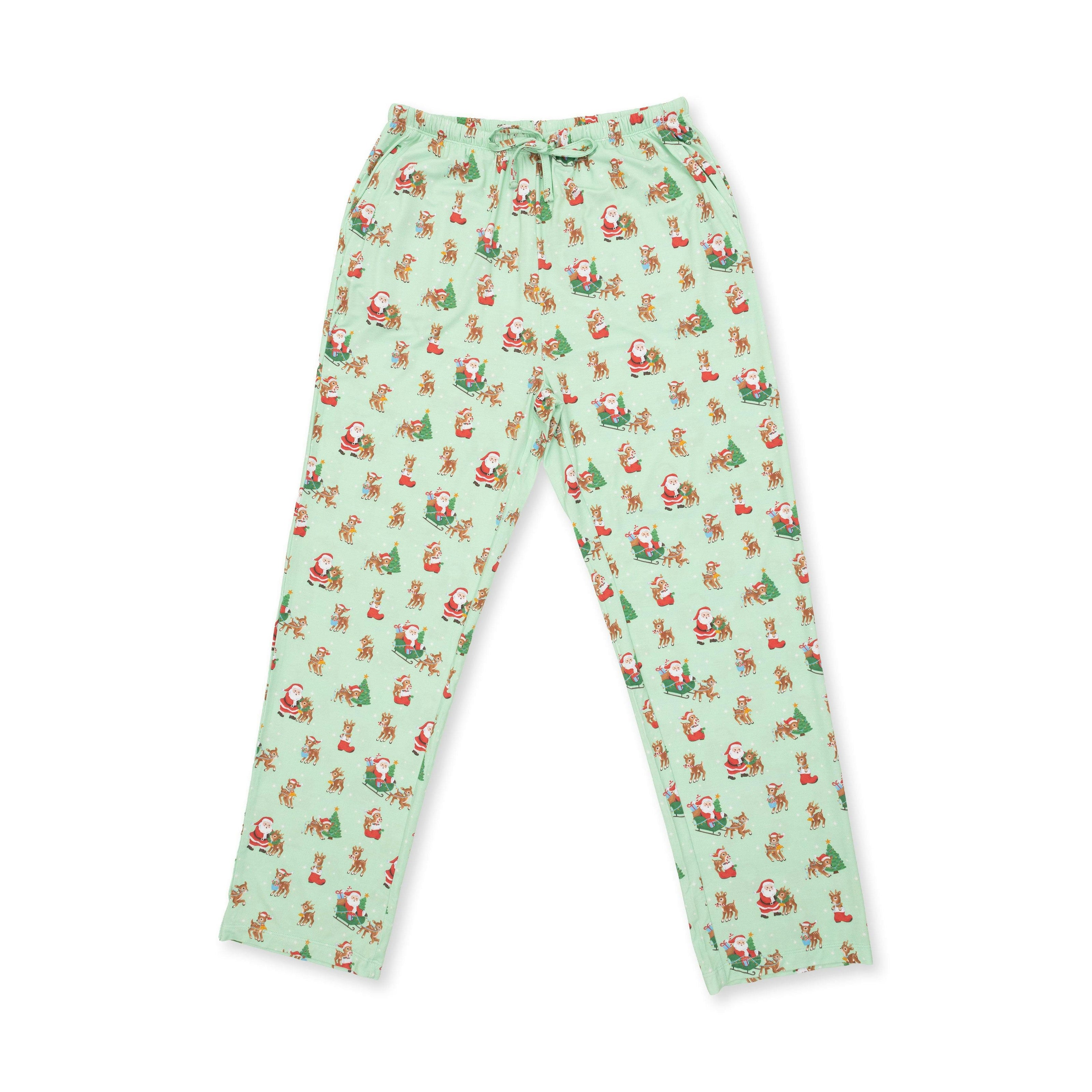 Vintage Reindeer & Santa Uni - Adult Loungewear Pant