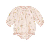 Gauze Romper in Tulips