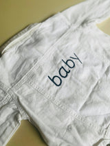 "baby" White Denim Jacket