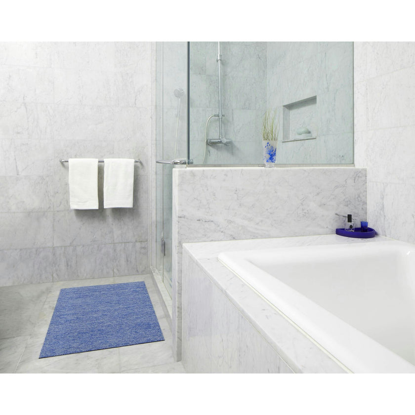 Heathered Floor Mat, Cornflower