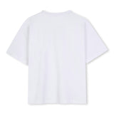 White Logo Short Sleeve T‑Shirt