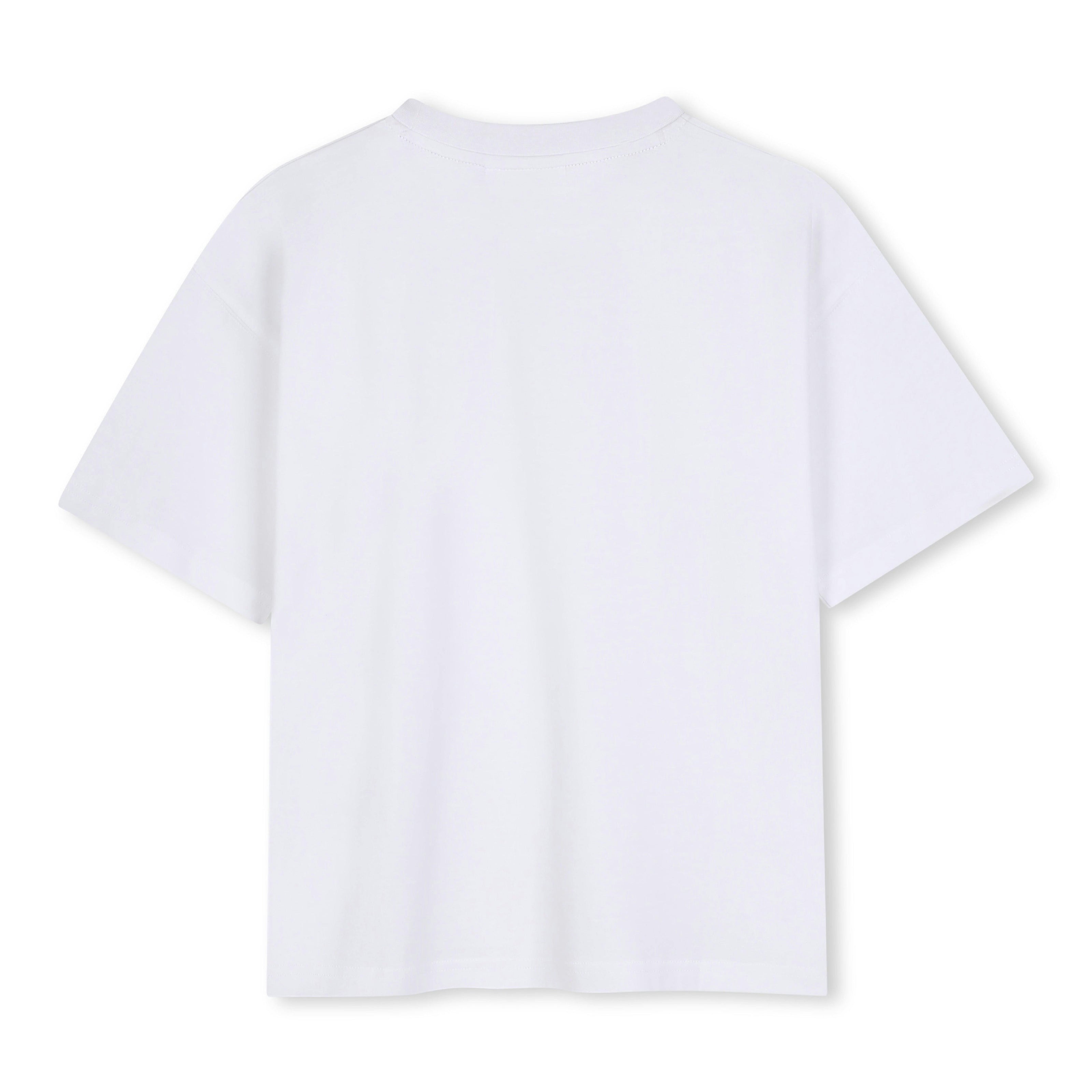 White Logo Short Sleeve T‑Shirt