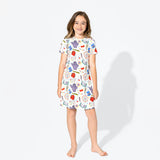 IF Movie Bamboo Girls' Short Sleeve Dress