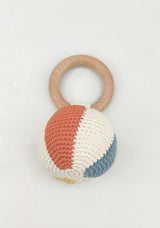 Beach Swaddle and Teether Set - Beach Ball