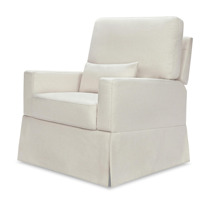 Crawford Recliner and Swivel Glider in Performance Cream Eco-Weave