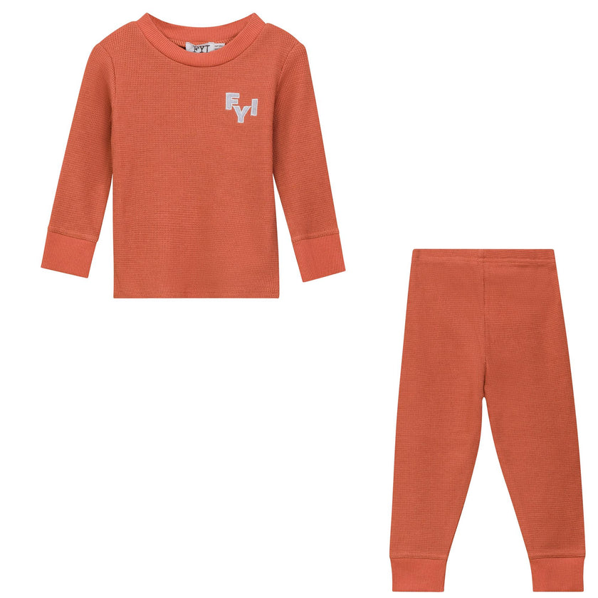 Waffle Square Textured 2Pc Set