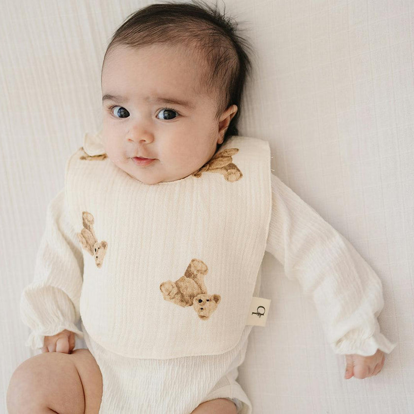 Signature Cotton Print Bib