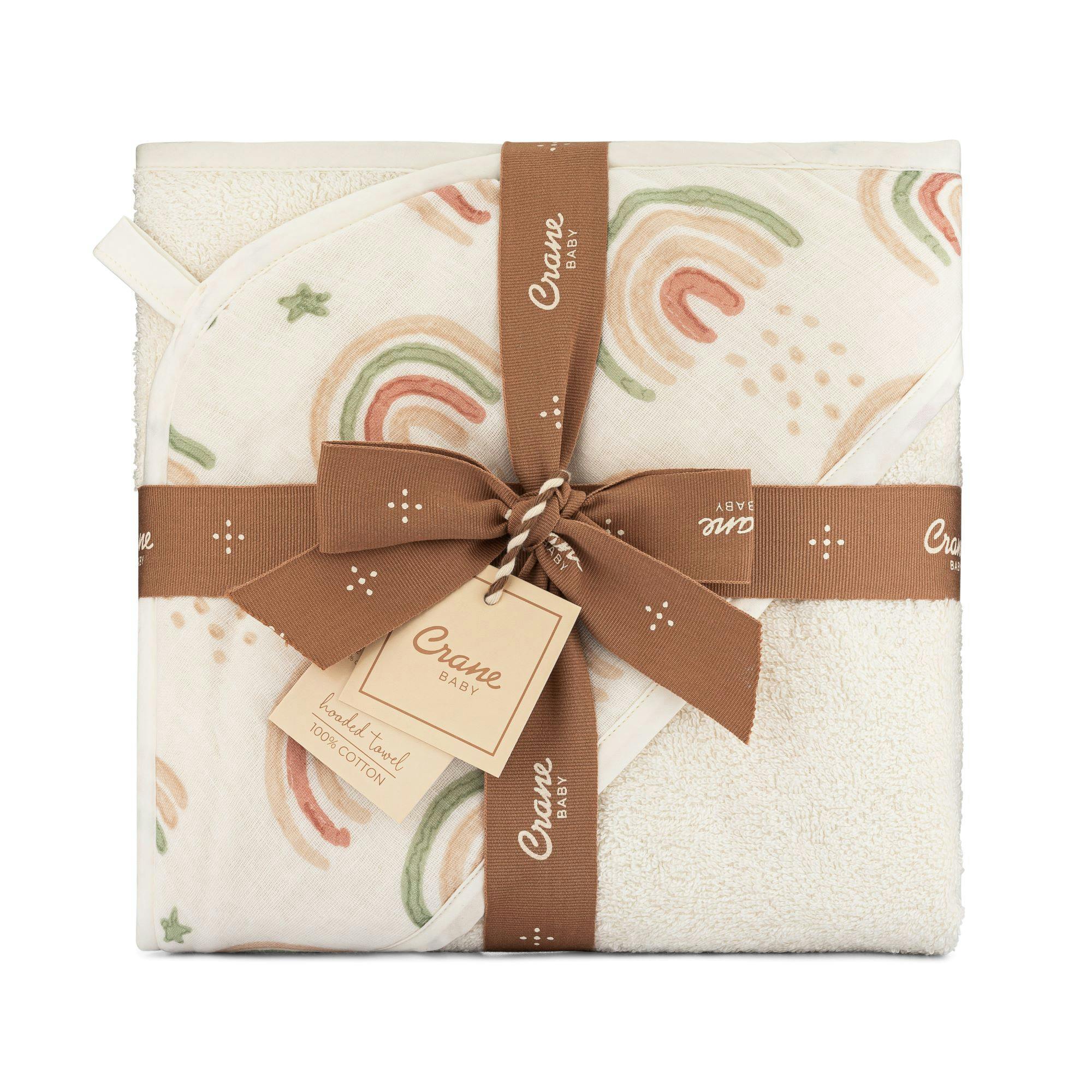 Parker Rainbow Hooded Baby Bath Towel