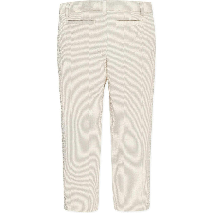 Organic Seersucker Suit Pant, Beige