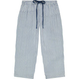 La Plage Boy's Drawstring Pant Marine Stripe, Blue