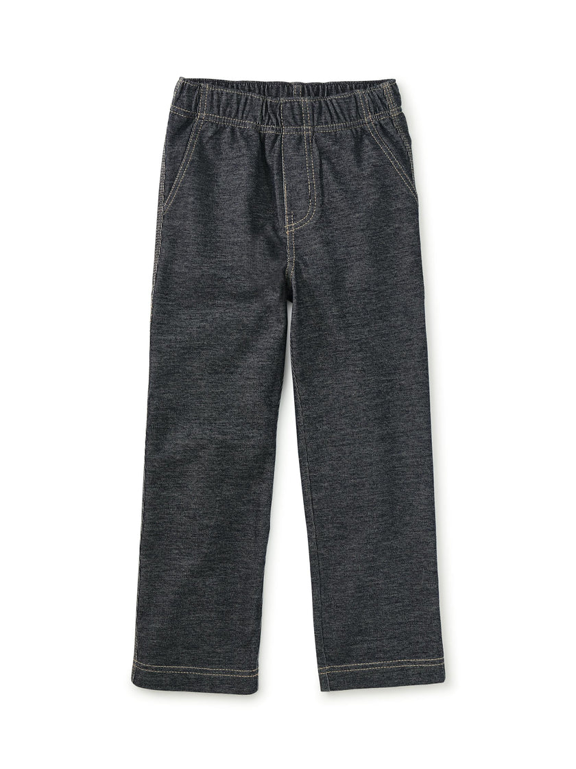 Denim-Like Carpenter Pants, Indigo