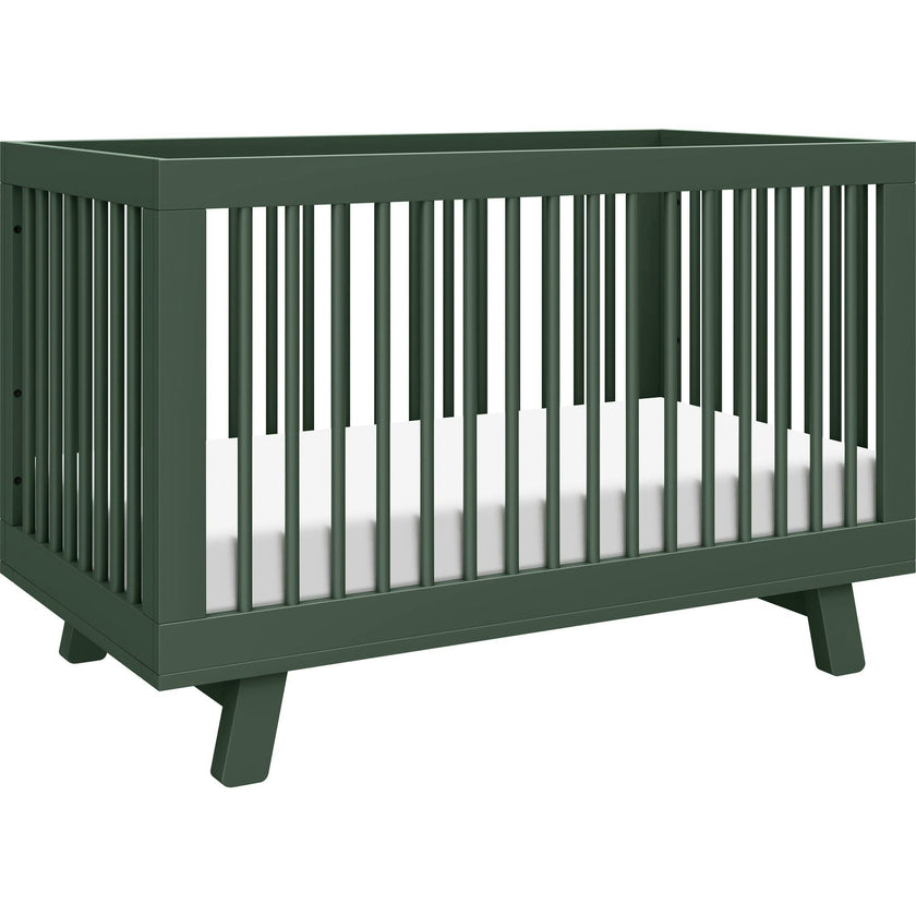 Hudson 3-In-1 Convertible Crib With Toddler Bed Conversion Kit In