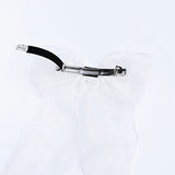 White Sheer Embroidered Organza Lace Hair Clip