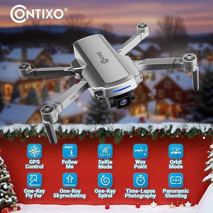 Contixo F28 GPS Foldable Drone  2K Camera