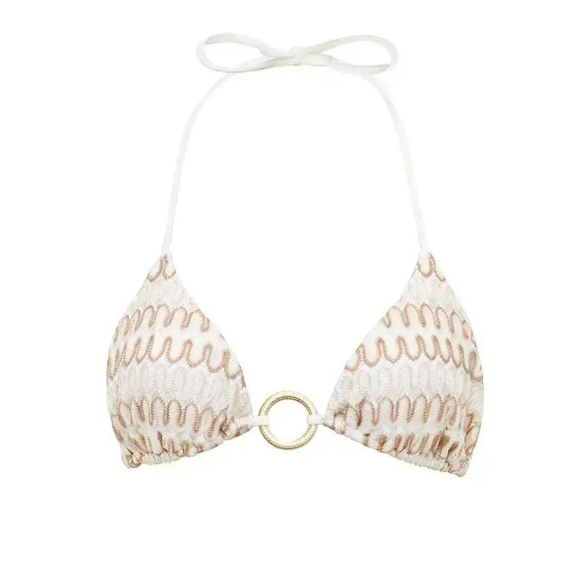 Women's Bikini Top, White Crochet | SUNSET