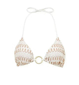 Women's Bikini Top, White Crochet | SUNSET