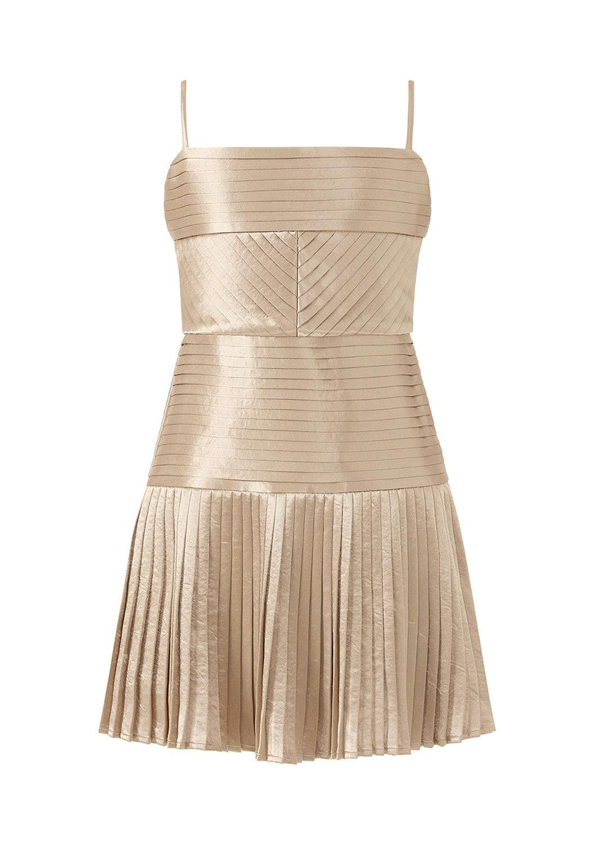 Jasmine Pleated Mini Dress