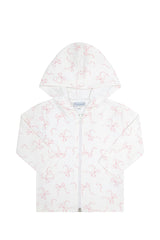 Charming Bows Print Jacquard Jacket