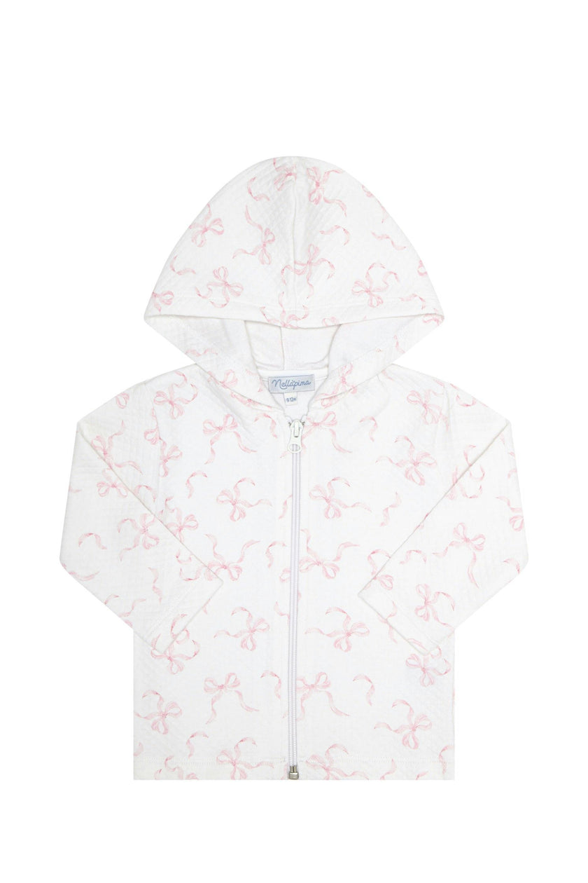 Charming Bows Print Jacquard Jacket