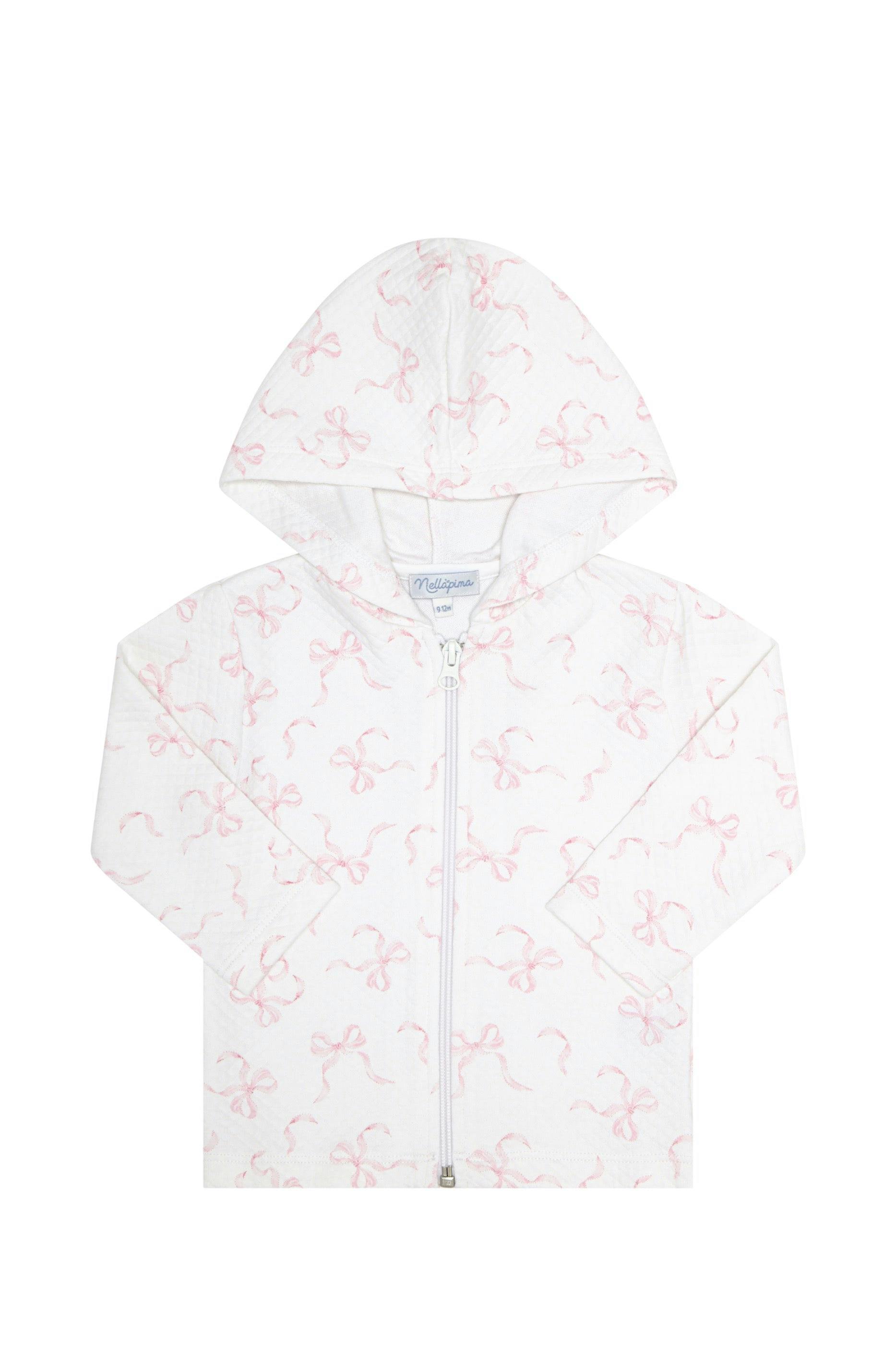 Charming Bows Print Jacquard Jacket
