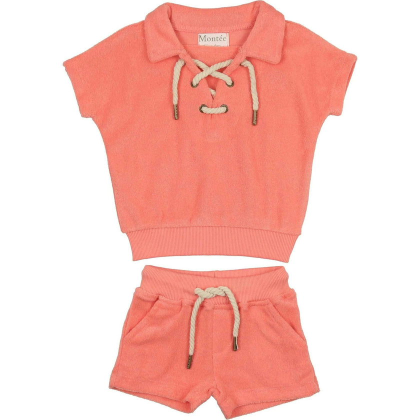 Beach Terry Pullover Top & Short Set