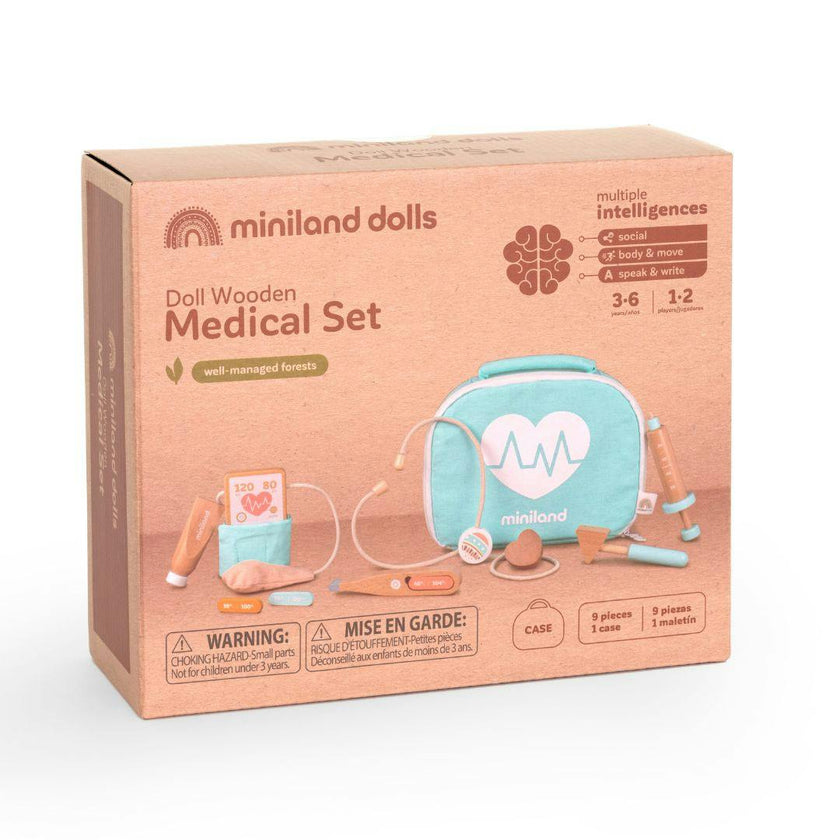 Wooden Doctor Set Doll Accessory Play Set