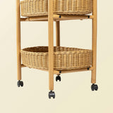 Handcrafted - Con Craft Trolley - Rattan Wicker
