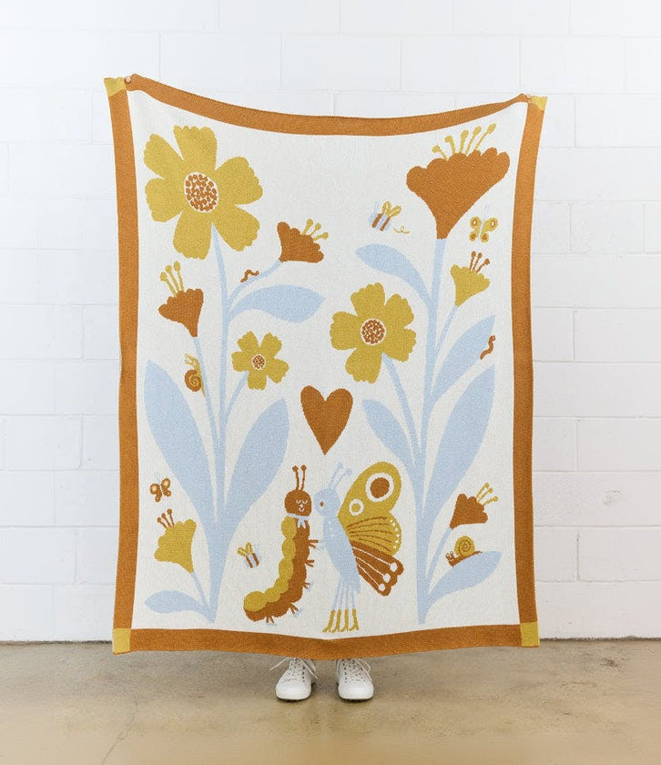 Bugs in Love Knit Blanket