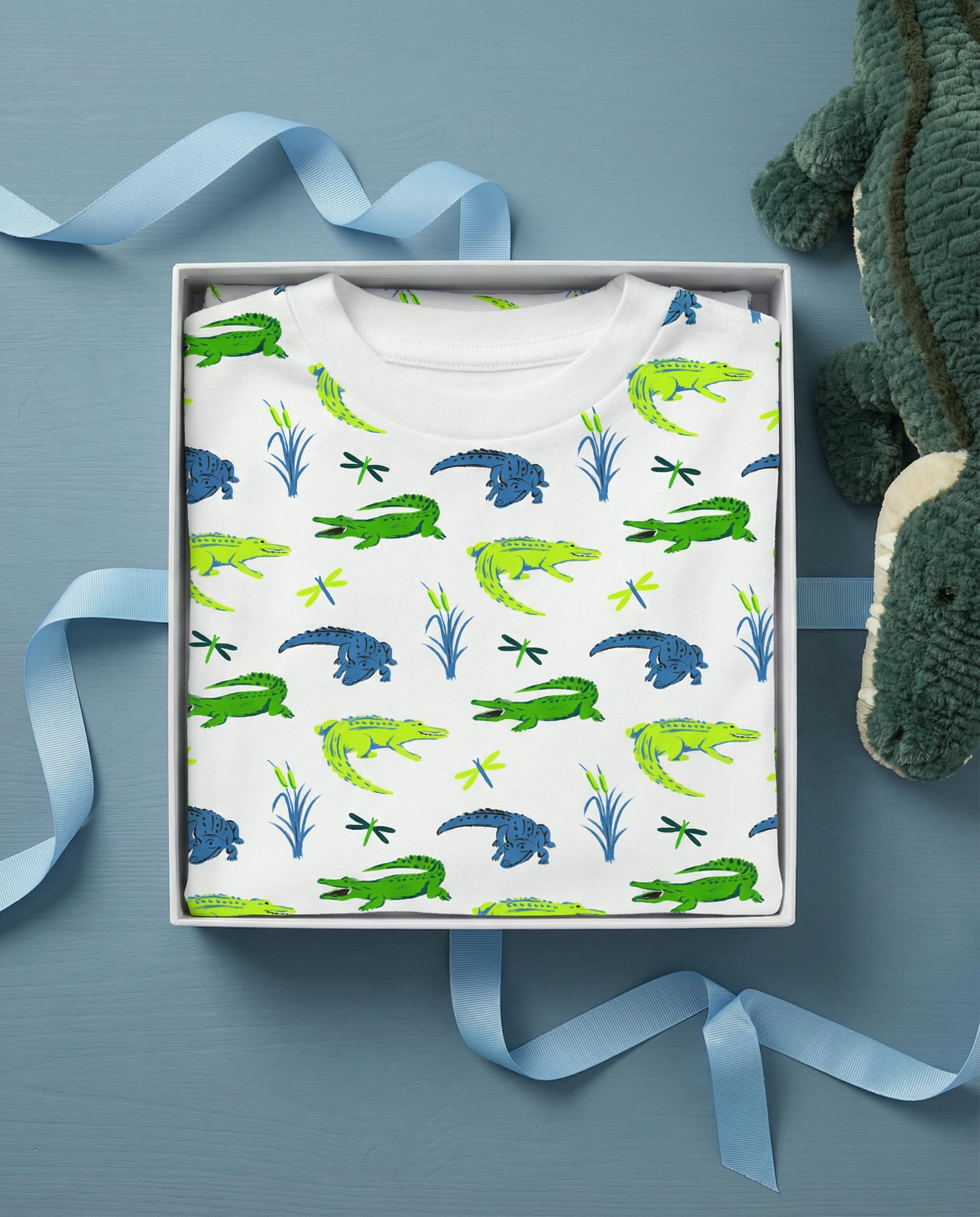 The Organic Long Sleeve Pajama Set [Later Gator]