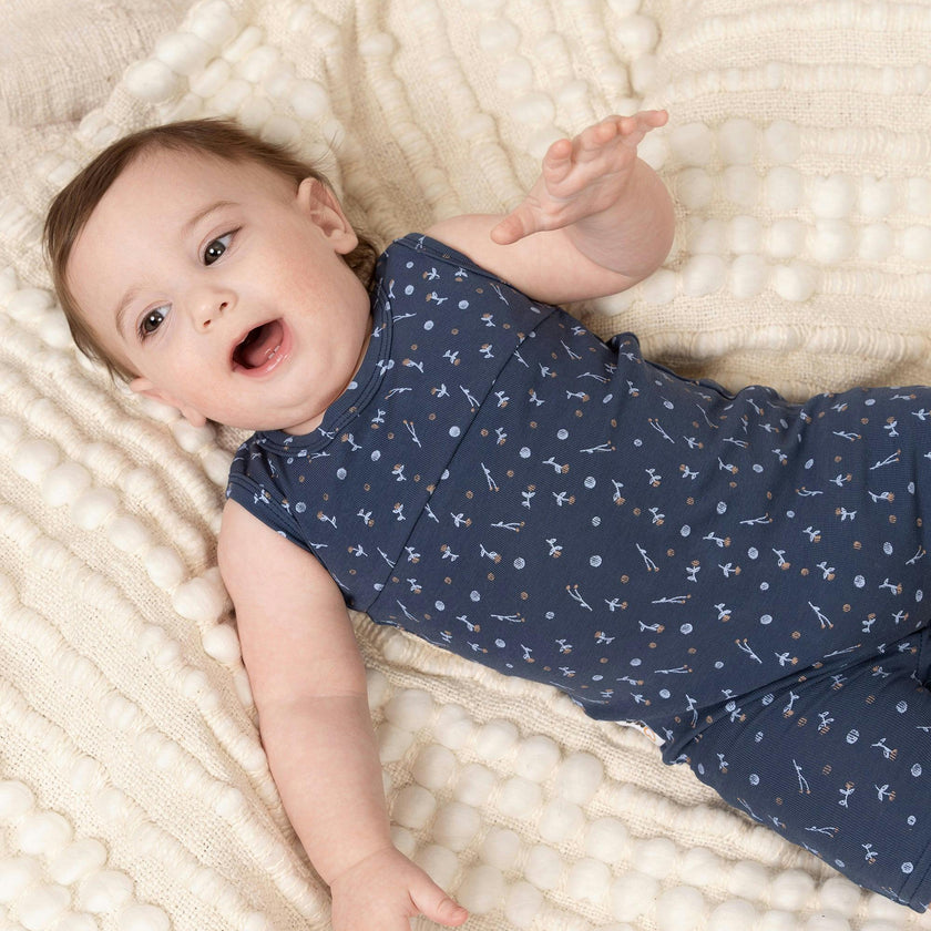 Berry Floral Footie
