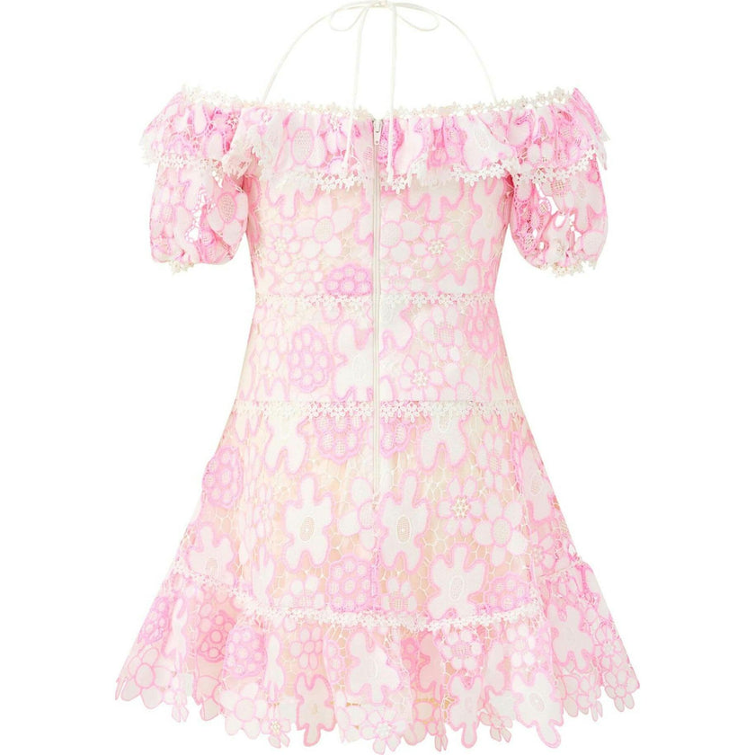 Haley Embroidered Mini Dress