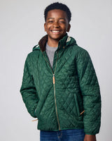 Kids Puffer Jacket in Ivy Green