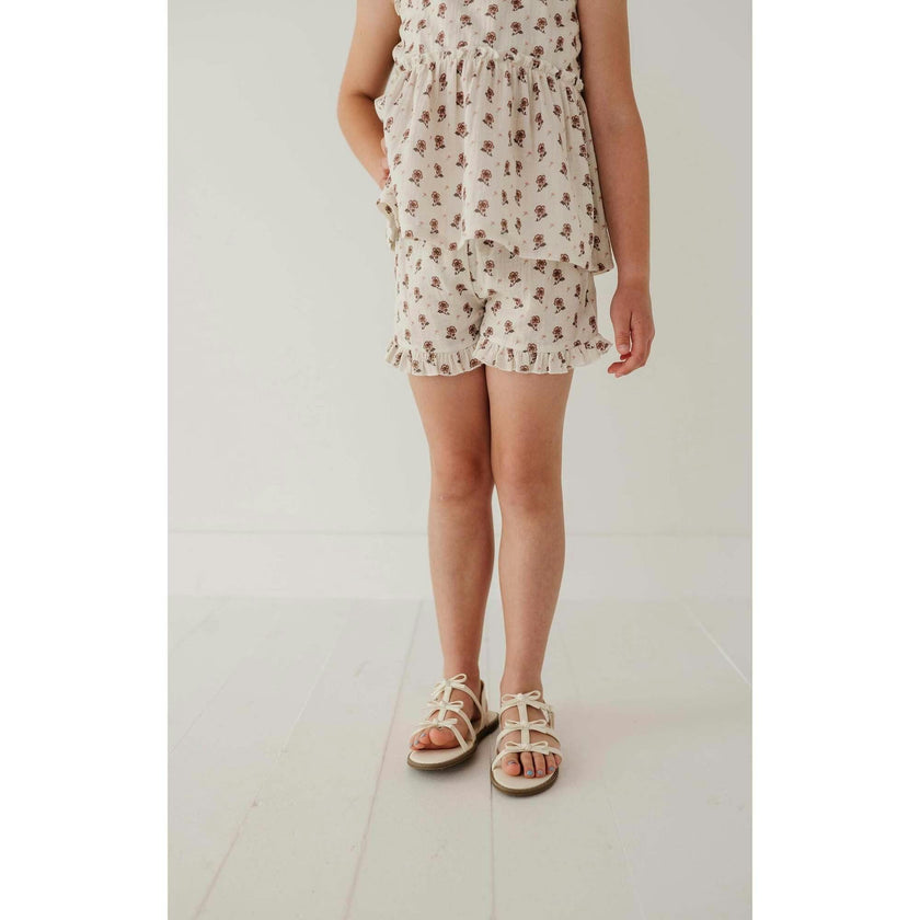 Ruffle Gauze Shorts