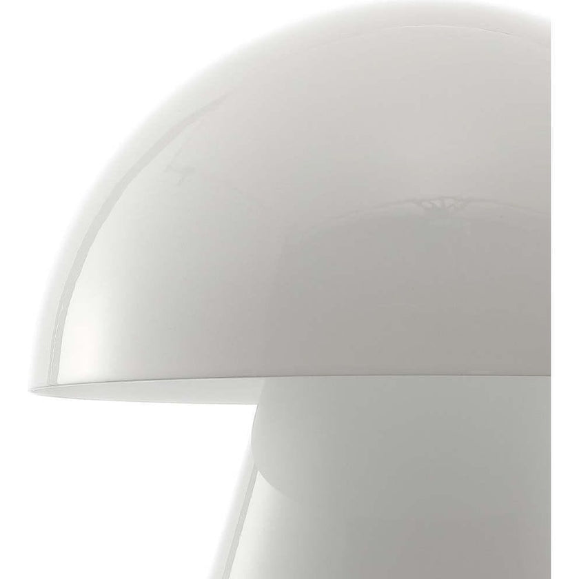 Porcini 7" Contemporary Bohemian Rechargeable/Cordless Iron Integrated LED Mushroom Table Lamp