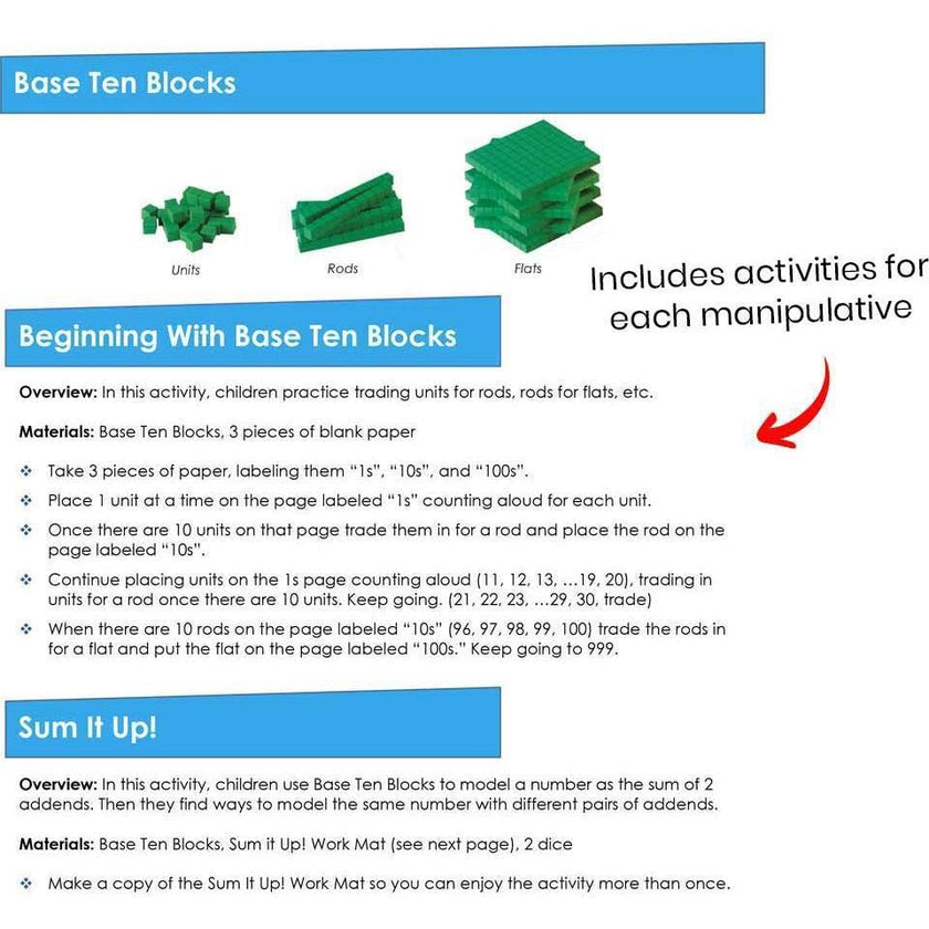 Take Home Manipulative Kit