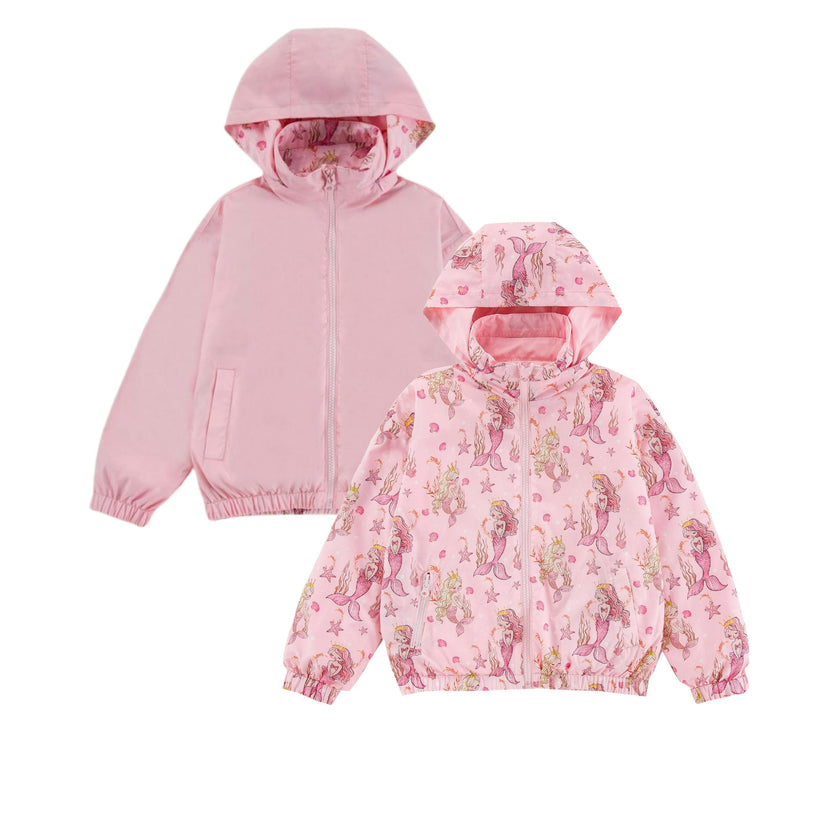 Max Reversible Rain Jacket Windbreaker, Mermaids