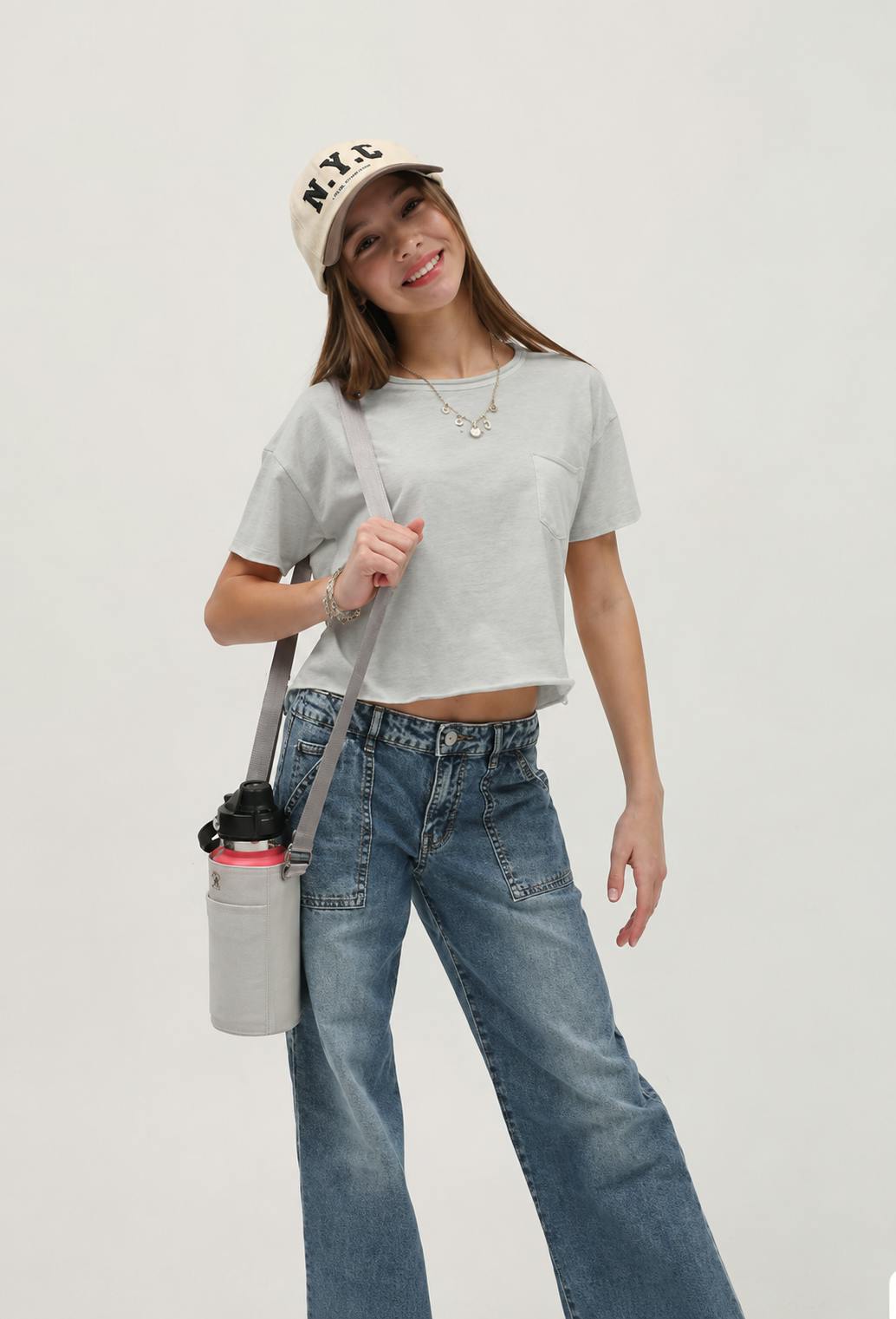 Raw Edge Short Sleeve Pocket Tee