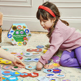 Hexagon Puzzle Pairs: Rhyming Words