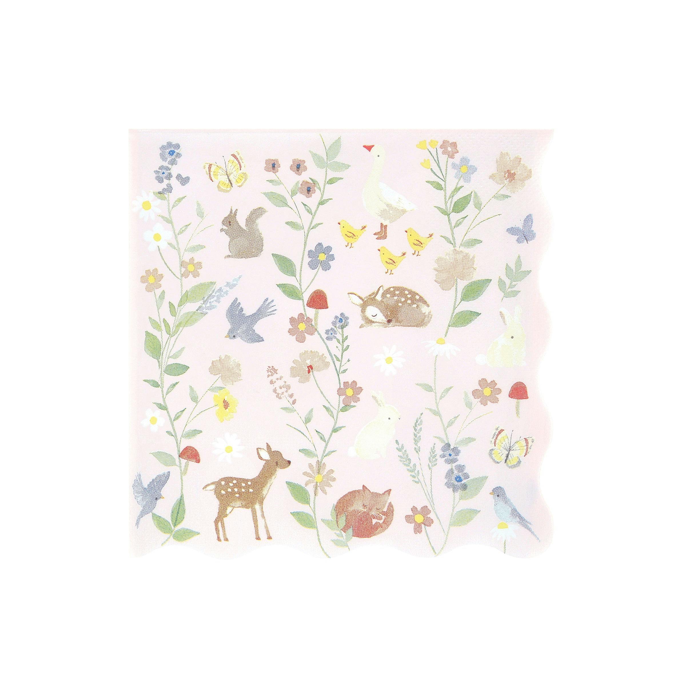 Little Animals Large Napkins