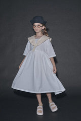 Cruise Dress Cream & White