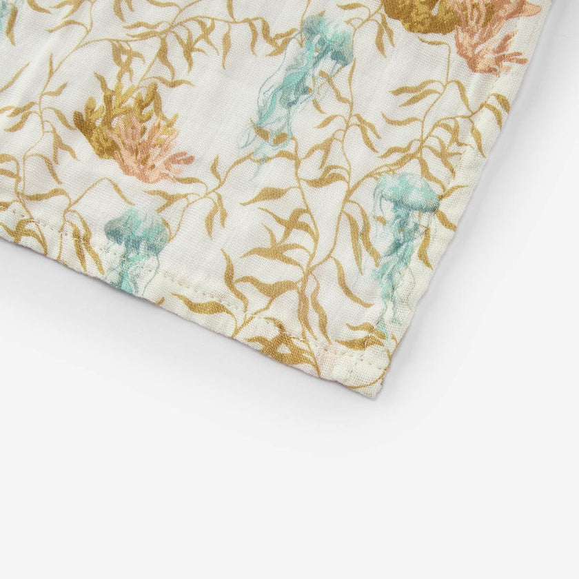 Under the Sea Organic Cotton Two-Piece Burp Cloth Set