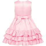 Arabella Frill Satin Girls Party Dress