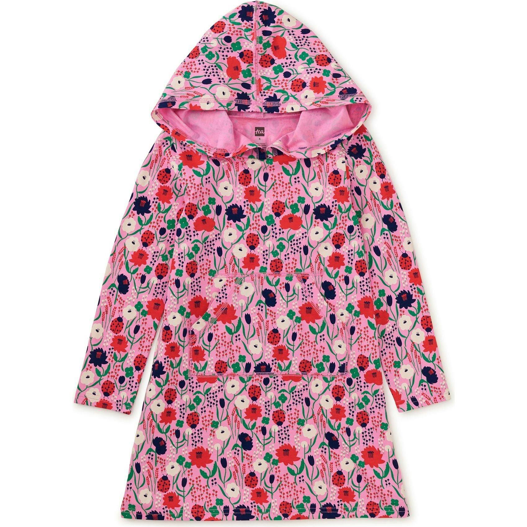 Hooded Pocket Dress, Pink