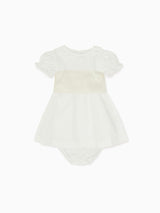Vega Ceremony Baby Girl Set with Silk Sash