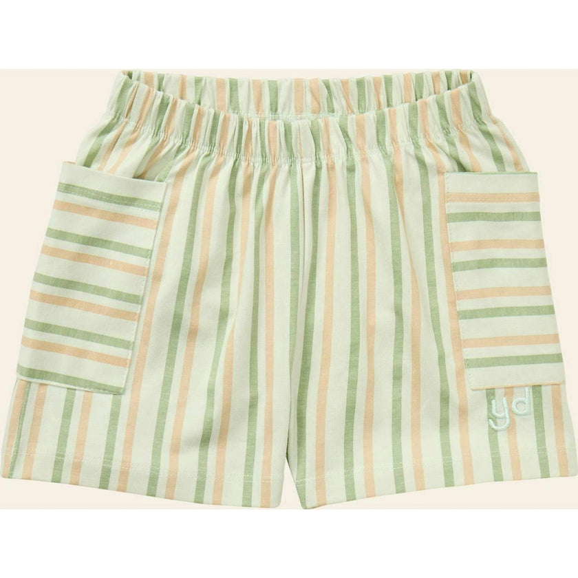 Stripe Mix Pocket Shorts